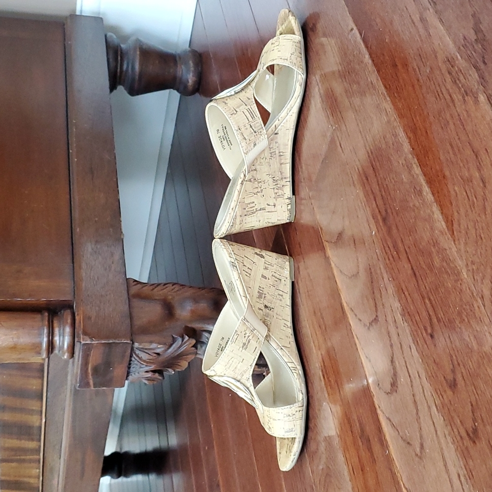 Impo size 7 wedge in "cork."